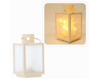 Karácsonyi LED Lámpás 3D Fényeffektussal – Fehér, 11 x 11 x 20,5 cm