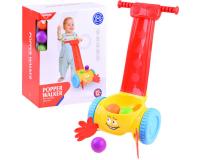 Színes vidám labdafogó tologatós játék hangeffektusokkal