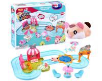 Interaktív, színes pálya hörcsögöknek fagyizóval