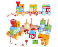 Oktató favonat készlet betűkkel